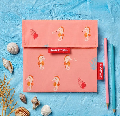 BOLSITA PARA SNACKS ECOLÓGICA ·SEAHORSE· - Happy Moments Baby