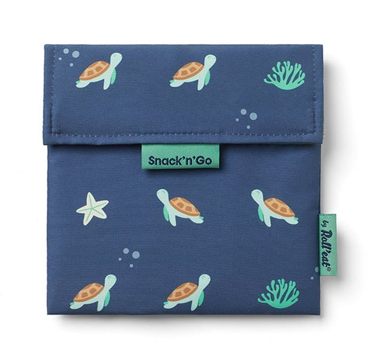 BOLSITA PARA SNACKS ECOLÓGICA ·TURTLE· - Happy Moments Baby