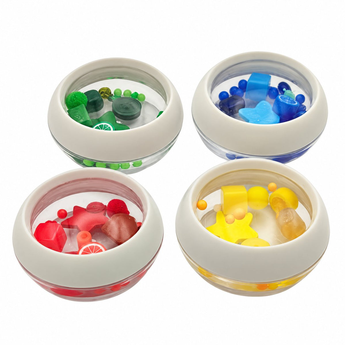 Bote sensorial de colores para bebé — ejemplos de colores, venta por unidad