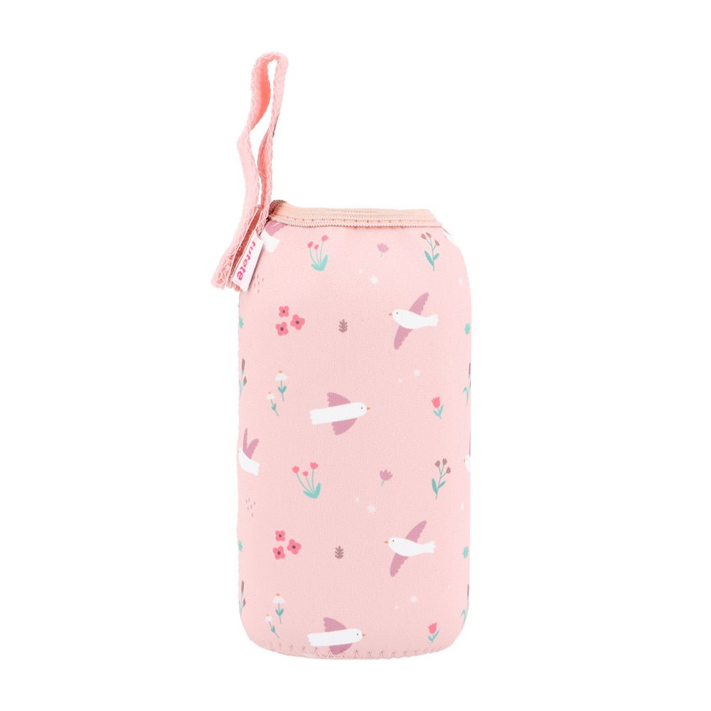 BOTELLA DE ACERO CON FUNDA TUTETE ·BLOSSOM BIRDS· - Happy Moments Baby