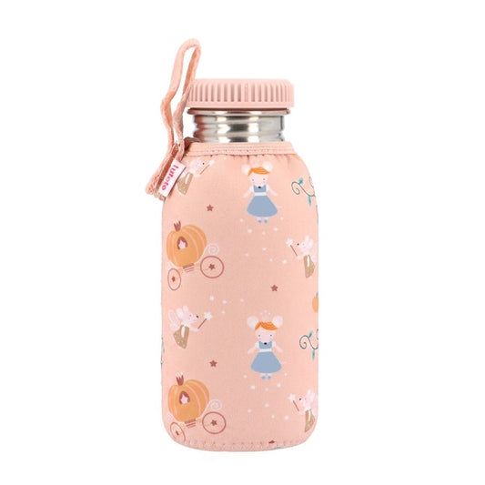 BOTELLA DE ACERO CON FUNDA TUTETE ·MOUSE FAIRIES· - Happy Moments Baby