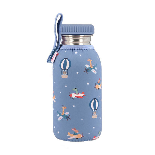 BOTELLA DE ACERO CON FUNDA TUTETE ·PLANES· - Happy Moments Baby