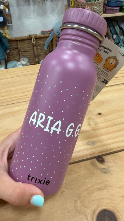 BOTELLA DE ACERO TRIXIE 350ML ·JIRAFA· - Happy Moments Baby