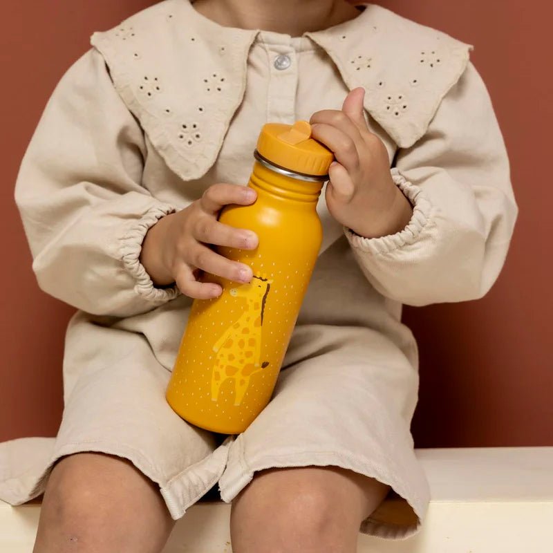 BOTELLA DE ACERO TRIXIE 500ML ·JIRAFA· - Happy Moments Baby