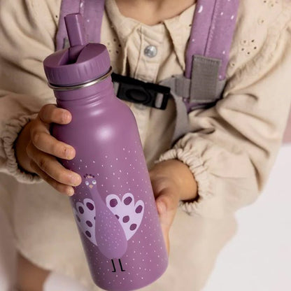 BOTELLA DE ACERO TRIXIE 500ML ·PAVO REAL· - Happy Moments Baby