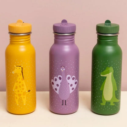 BOTELLA DE ACERO TRIXIE 500ML ·PAVO REAL· - Happy Moments Baby