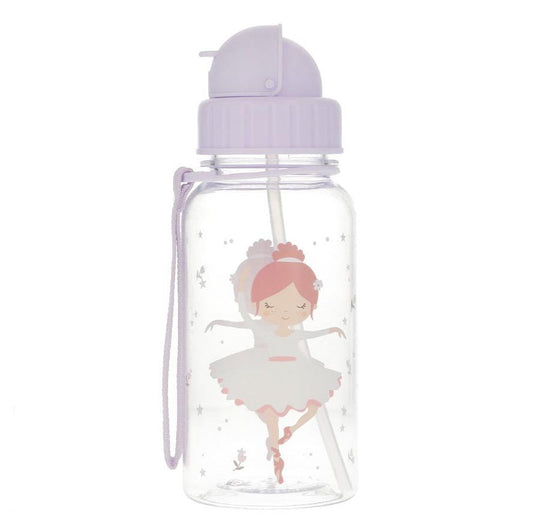 BOTELLA DE PLÁSTICO CON CAÑITA TUTETE ·BALLET· - Happy Moments Baby