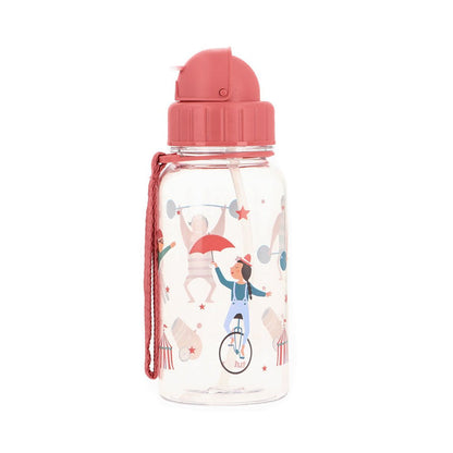 BOTELLA DE PLÁSTICO CON CAÑITA TUTETE ·CIRCUS SHOW· - Happy Moments Baby