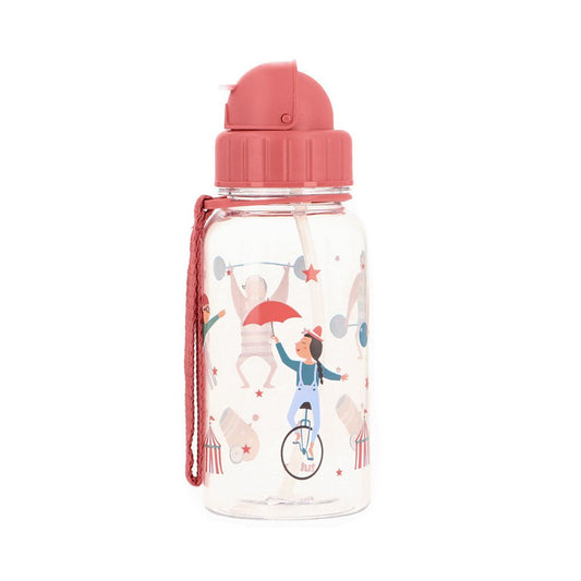 BOTELLA DE PLÁSTICO CON CAÑITA TUTETE ·CIRCUS SHOW· - Happy Moments Baby