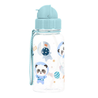 BOTELLA DE PLÁSTICO CON CAÑITA TUTETE ·PANDAS IN SPACE· - Happy Moments Baby