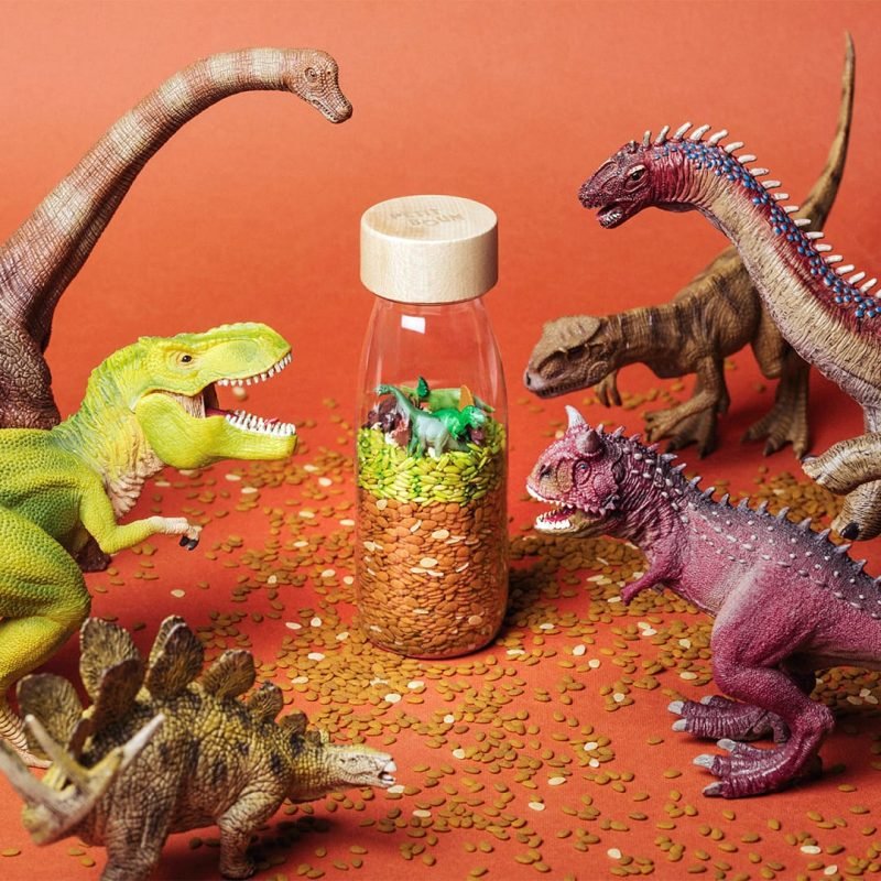 BOTELLA SENSORIAL PETIT BOUM ·JURASSIC· - Happy Moments Baby