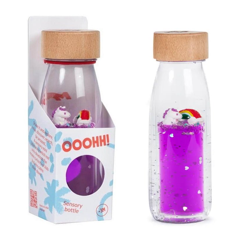 BOTELLA SENSORIAL PETIT BOUM ·MAGIC RAINBOW· - Happy Moments Baby