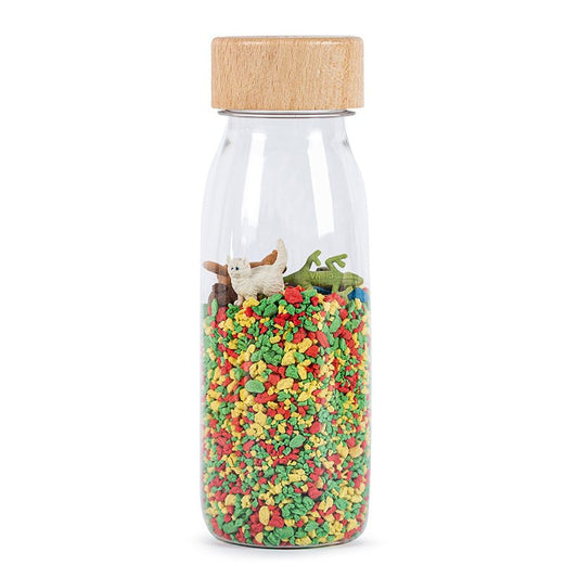 BOTELLA SENSORIAL PETIT BOUM ·PETS· - Happy Moments Baby