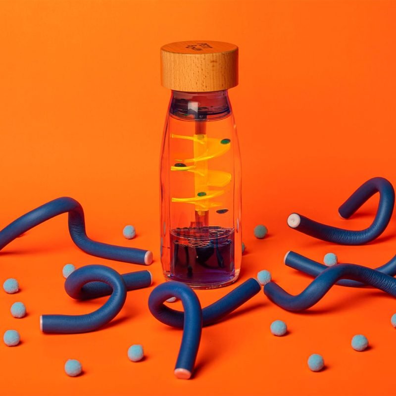 BOTELLA SENSORIAL PETIT BOUM ·SPIRAL BLUE· - Happy Moments Baby