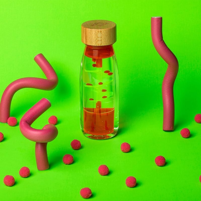 BOTELLA SENSORIAL PETIT BOUM ·SPIRAL PINK· - Happy Moments Baby