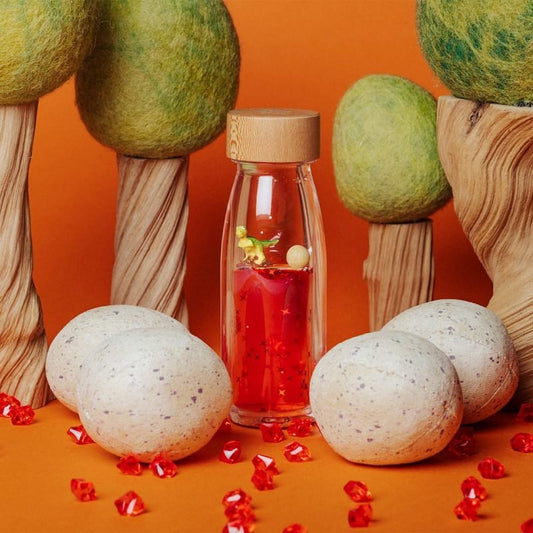 BOTELLA SENSORIAL PETIT BOUM ·T - REX· - Happy Moments Baby