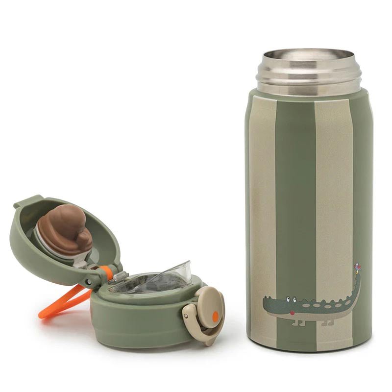 BOTELLA TÉRMICA ACERO INOXIDABLE NOUI NOUI ·COCODRILO· - Happy Moments Baby