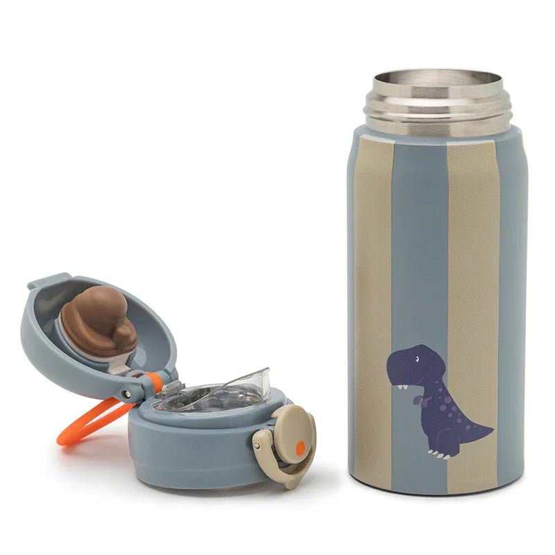 BOTELLA TÉRMICA ACERO INOXIDABLE NOUI NOUI ·DINO· - Happy Moments Baby