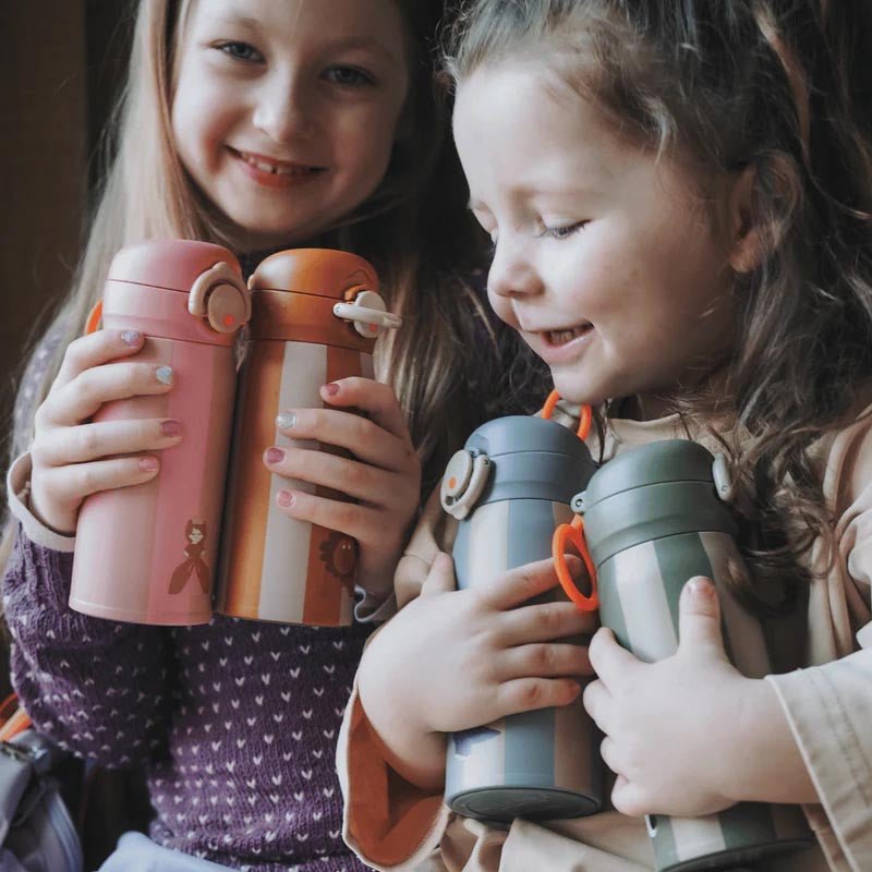 BOTELLA TÉRMICA ACERO INOXIDABLE NOUI NOUI ·UNICORNIO· - Happy Moments Baby