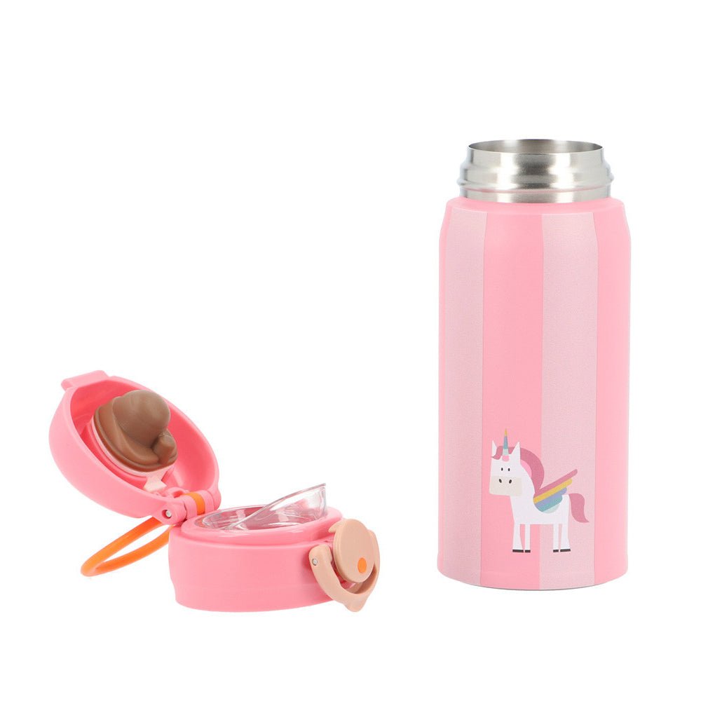 BOTELLA TÉRMICA ACERO INOXIDABLE NOUI NOUI ·UNICORNIO· - Happy Moments Baby
