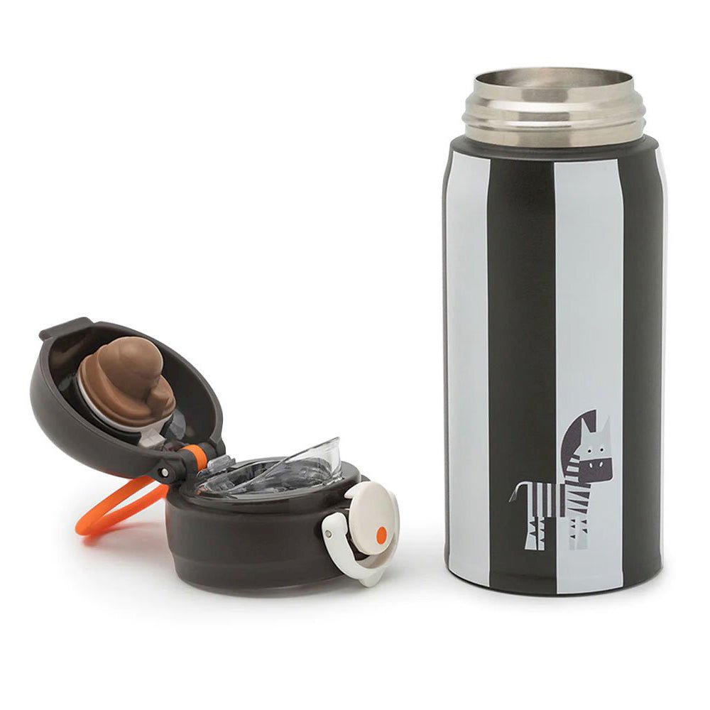 BOTELLA TÉRMICA ACERO INOXIDABLE NOUI NOUI ·ZEBRA· - Happy Moments Baby