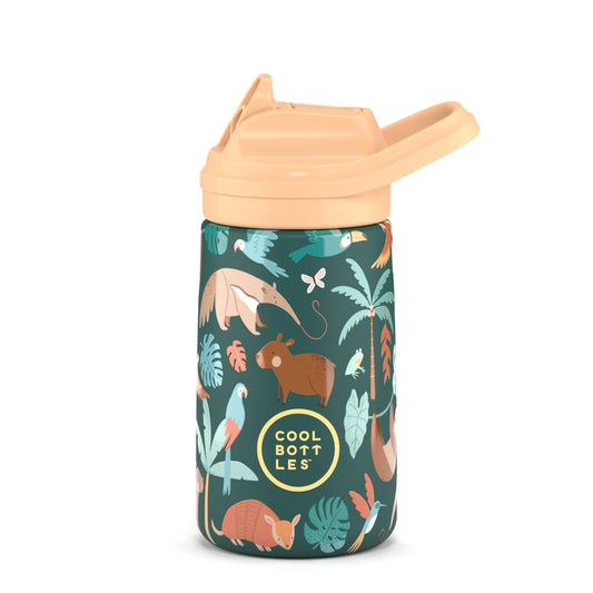 BOTELLA TÉRMICA COOL BOTTLES 350ML ·KIDDIES RAINFOREST REFUGE· - Happy Moments Baby