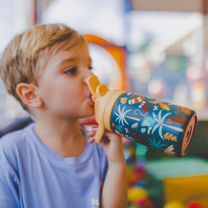 BOTELLA TÉRMICA COOL BOTTLES 350ML ·KIDDIES RAINFOREST REFUGE· - Happy Moments Baby