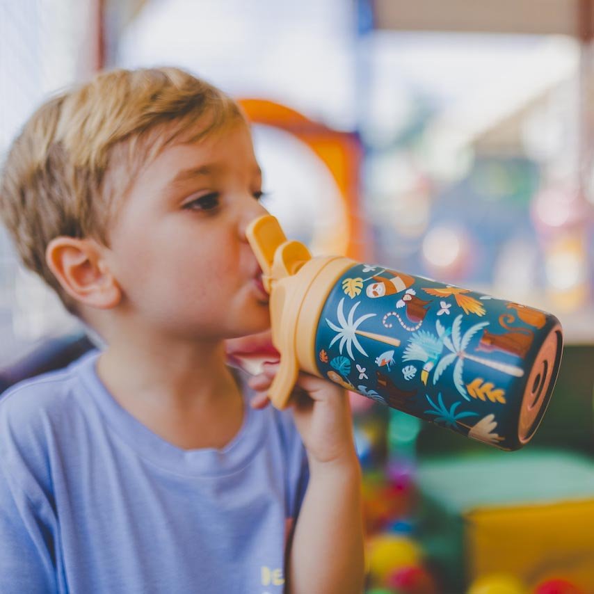 BOTELLA TÉRMICA COOL BOTTLES 350ML ·KIDDIES RAINFOREST REFUGE· - Happy Moments Baby