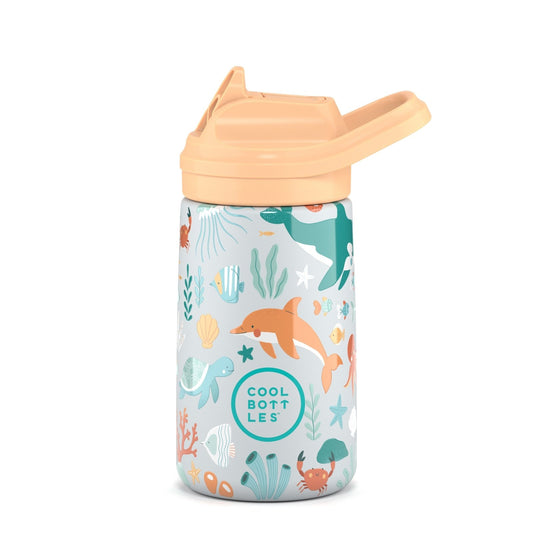 BOTELLA TÉRMICA COOL BOTTLES 350ML ·KIDDIES UNDERWATER WORLD· - Happy Moments Baby