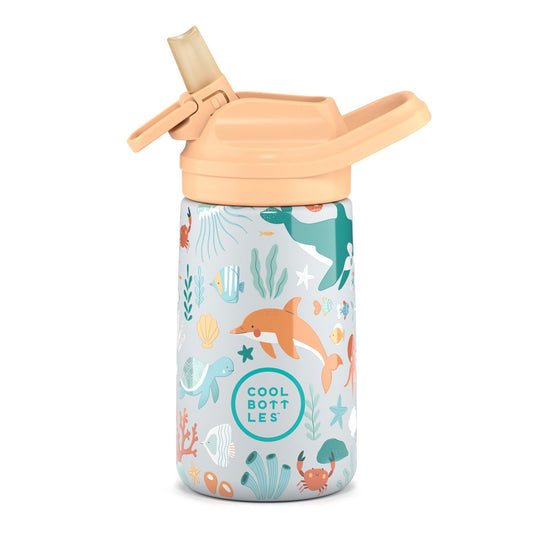 BOTELLA TÉRMICA COOL BOTTLES 350ML ·KIDDIES UNDERWATER WORLD· - Happy Moments Baby