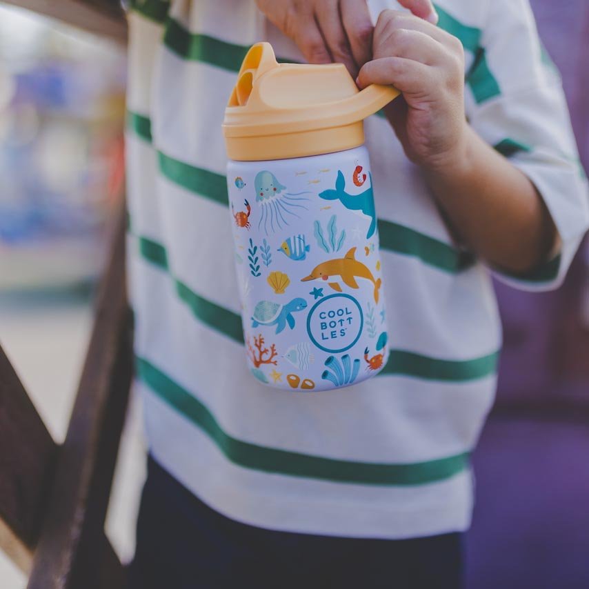 BOTELLA TÉRMICA COOL BOTTLES 350ML ·KIDDIES UNDERWATER WORLD· - Happy Moments Baby