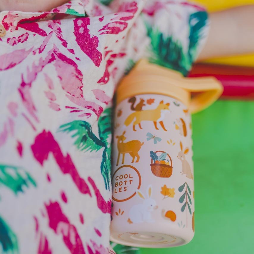 BOTELLA TÉRMICA COOL BOTTLES 350ML ·KIDDIES WOODLAND BUDDIES· - Happy Moments Baby