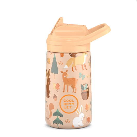 BOTELLA TÉRMICA COOL BOTTLES 350ML ·KIDDIES WOODLAND BUDDIES· - Happy Moments Baby