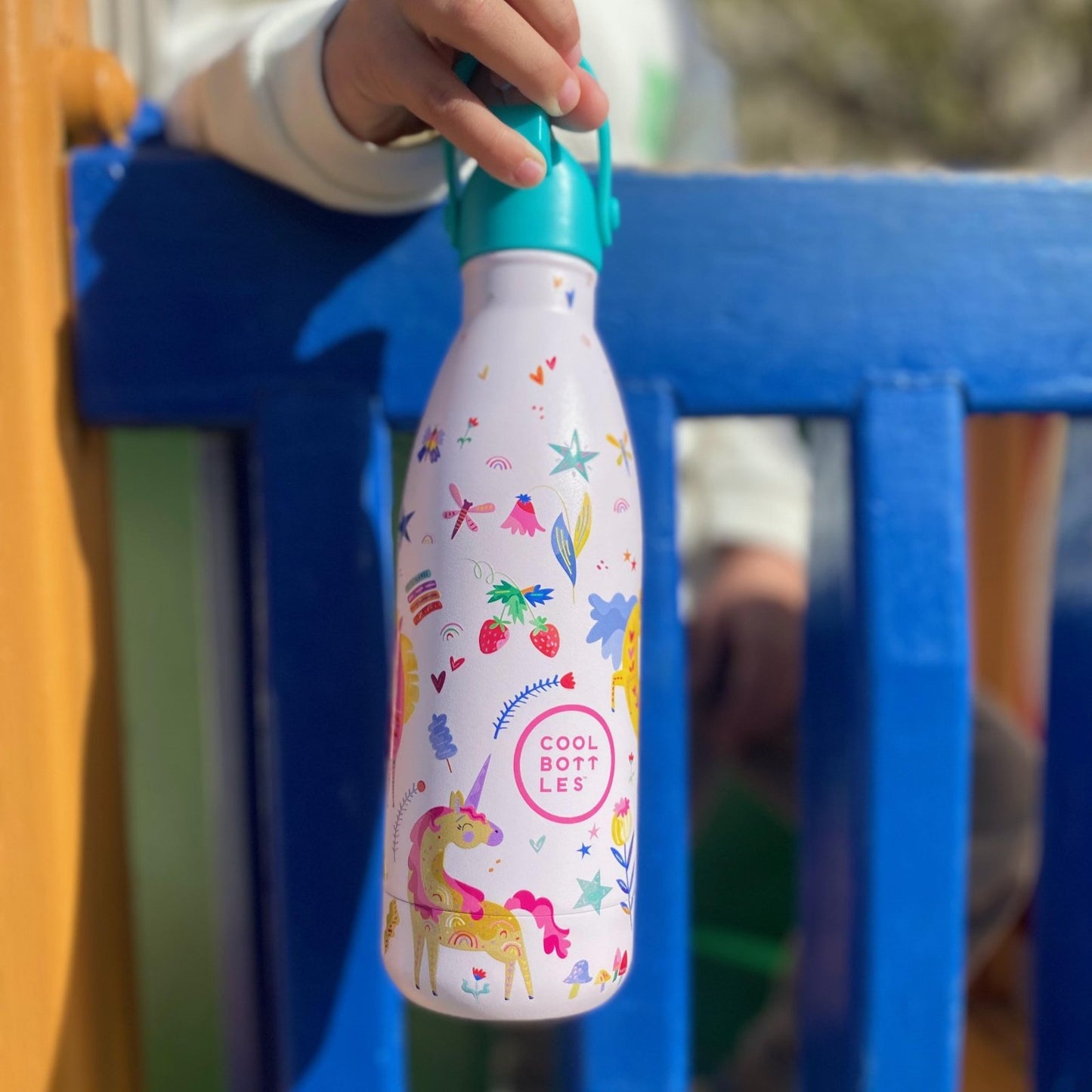 BOTELLA TÉRMICA COOL BOTTLES 350ML ·KIDS FUNNY UNICORNS· - Happy Moments Baby