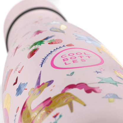BOTELLA TÉRMICA COOL BOTTLES 350ML ·KIDS FUNNY UNICORNS· - Happy Moments Baby
