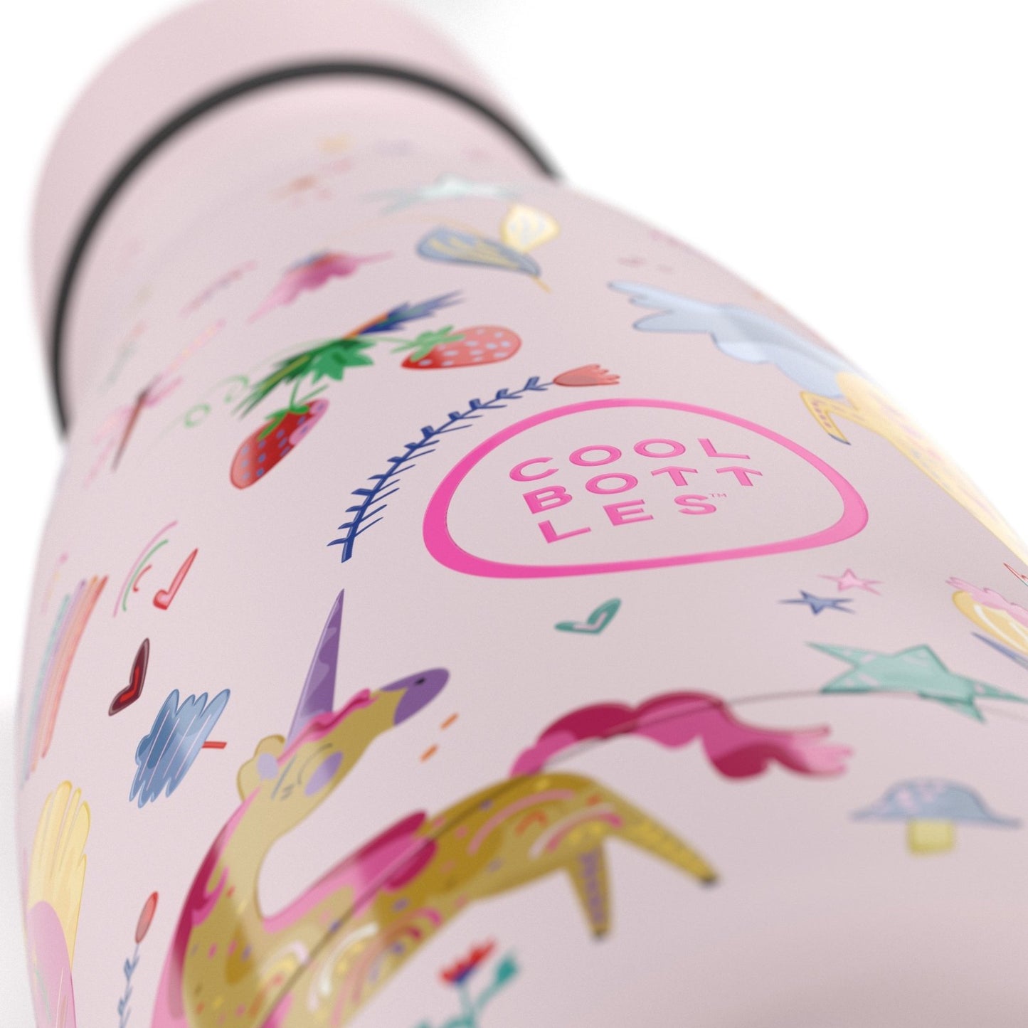 BOTELLA TÉRMICA COOL BOTTLES 350ML ·KIDS FUNNY UNICORNS· - Happy Moments Baby