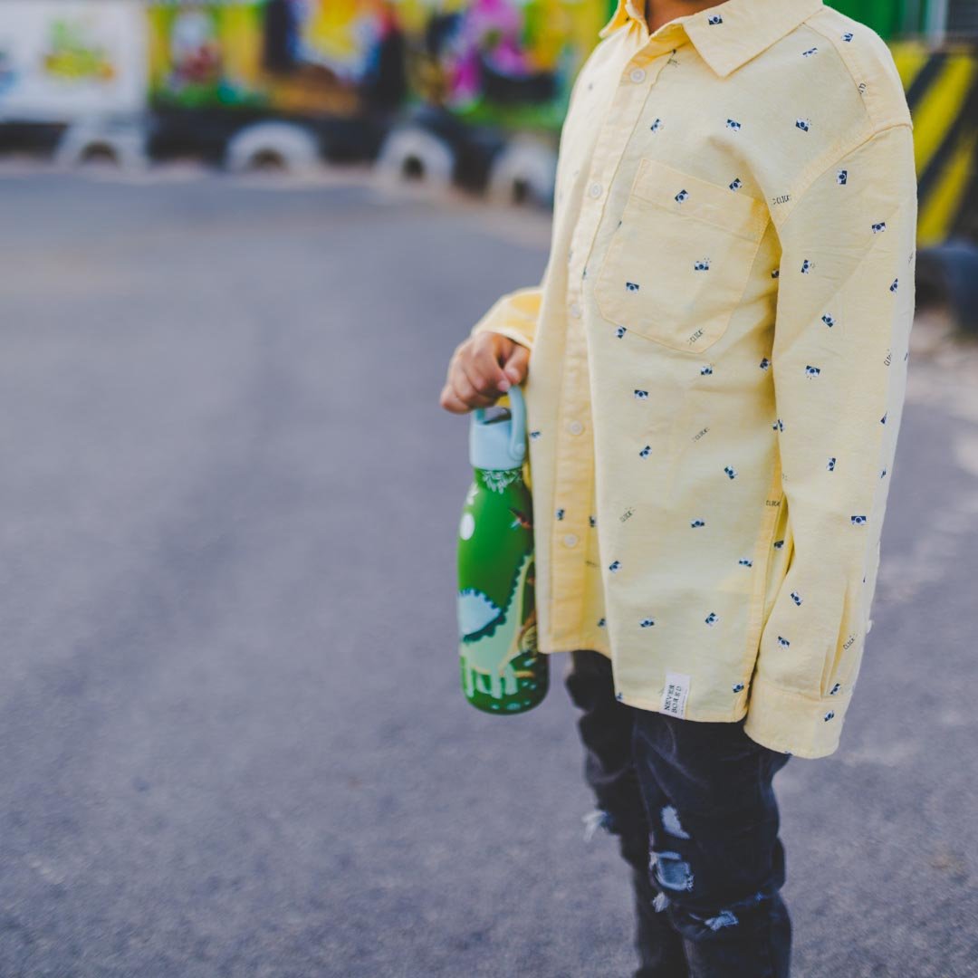 BOTELLA TÉRMICA COOL BOTTLES 350ML ·KIDS JURASSIC ERA· - Happy Moments Baby