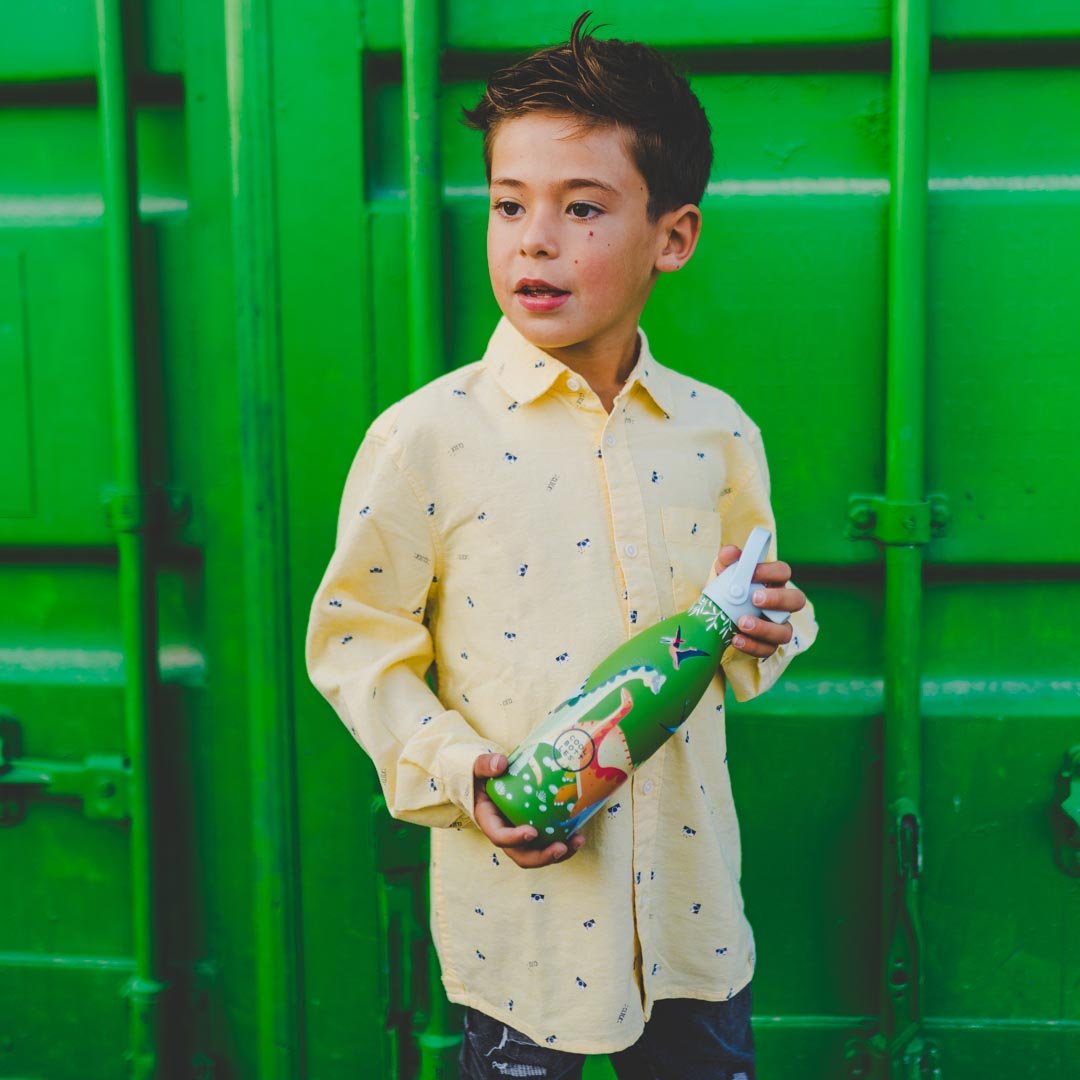 BOTELLA TÉRMICA COOL BOTTLES 350ML ·KIDS JURASSIC ERA· - Happy Moments Baby