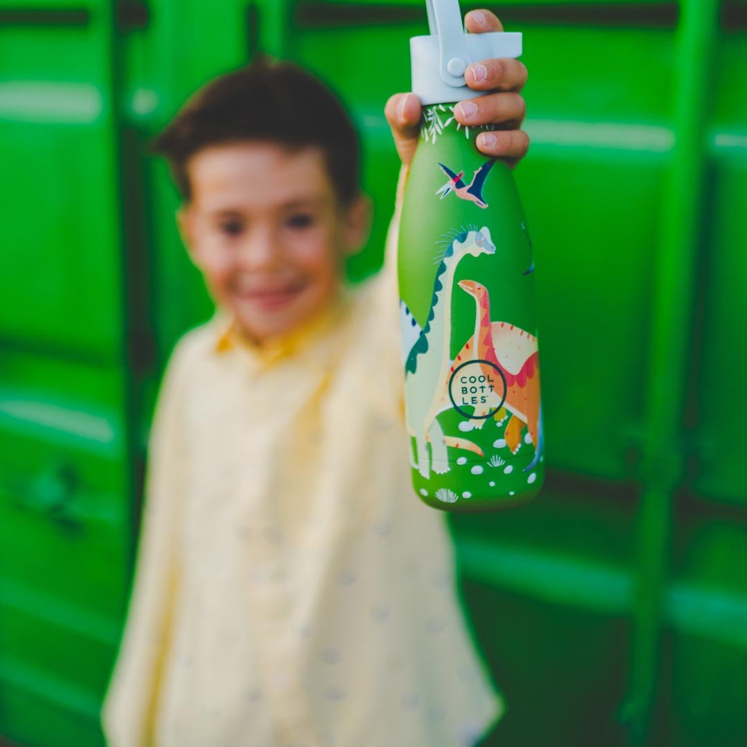BOTELLA TÉRMICA COOL BOTTLES 350ML ·KIDS JURASSIC ERA· - Happy Moments Baby