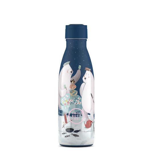 BOTELLA TÉRMICA COOL BOTTLES 350ML ·KIDS POLAR BEARS· - Happy Moments Baby