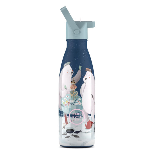BOTELLA TÉRMICA COOL BOTTLES 350ML ·KIDS POLAR BEARS· - Happy Moments Baby