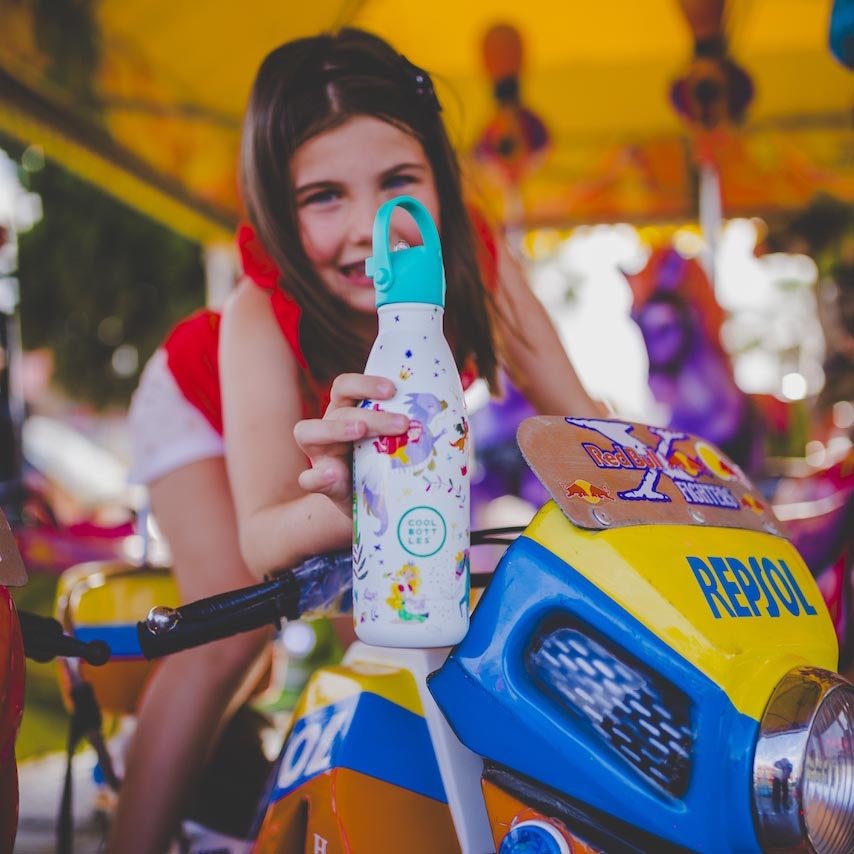 BOTELLA TÉRMICA COOL BOTTLES 350ML ·KIDS PRINCESS KINGDOM· - Happy Moments Baby