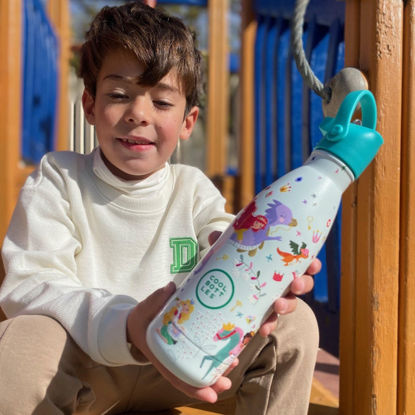 BOTELLA TÉRMICA COOL BOTTLES 350ML ·KIDS PRINCESS KINGDOM· - Happy Moments Baby