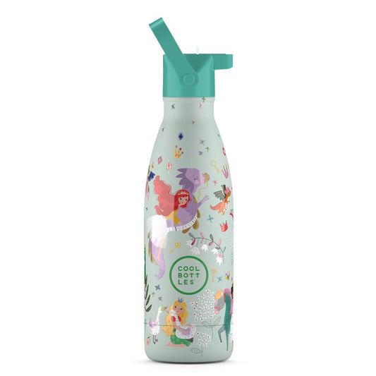 BOTELLA TÉRMICA COOL BOTTLES 350ML ·KIDS PRINCESS KINGDOM· - Happy Moments Baby
