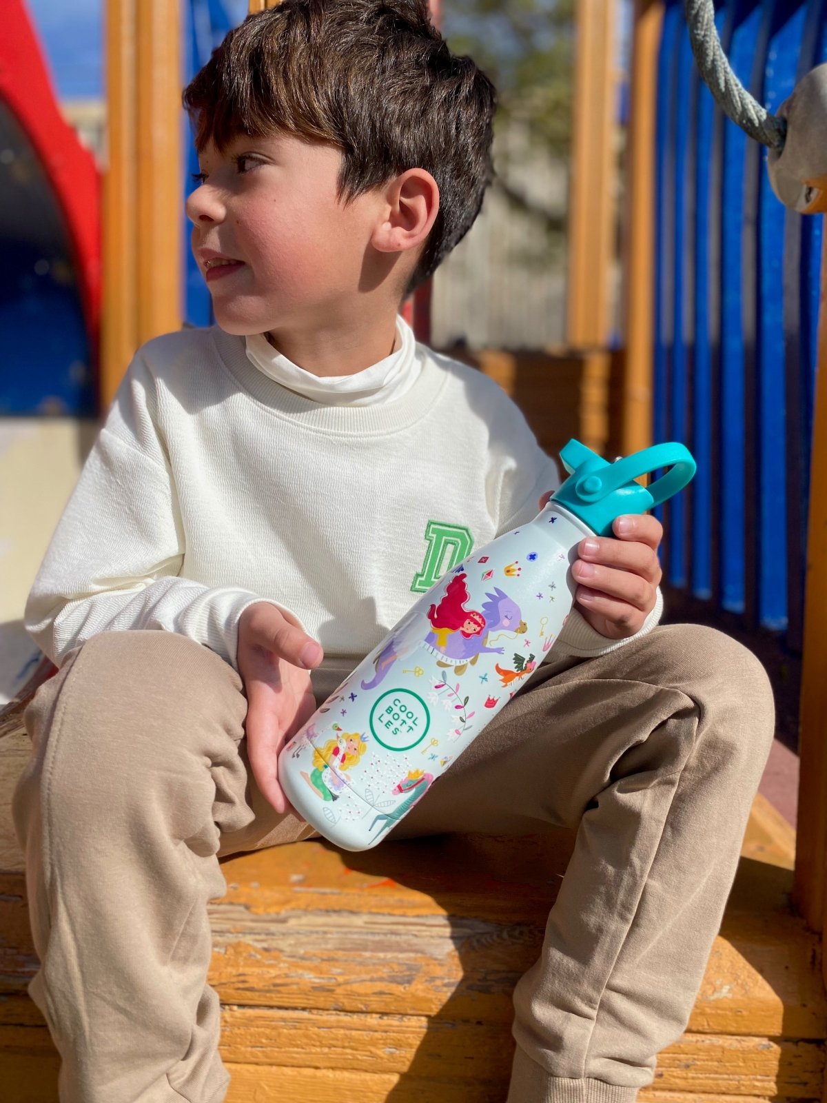BOTELLA TÉRMICA COOL BOTTLES 350ML ·KIDS PRINCESS KINGDOM· - Happy Moments Baby