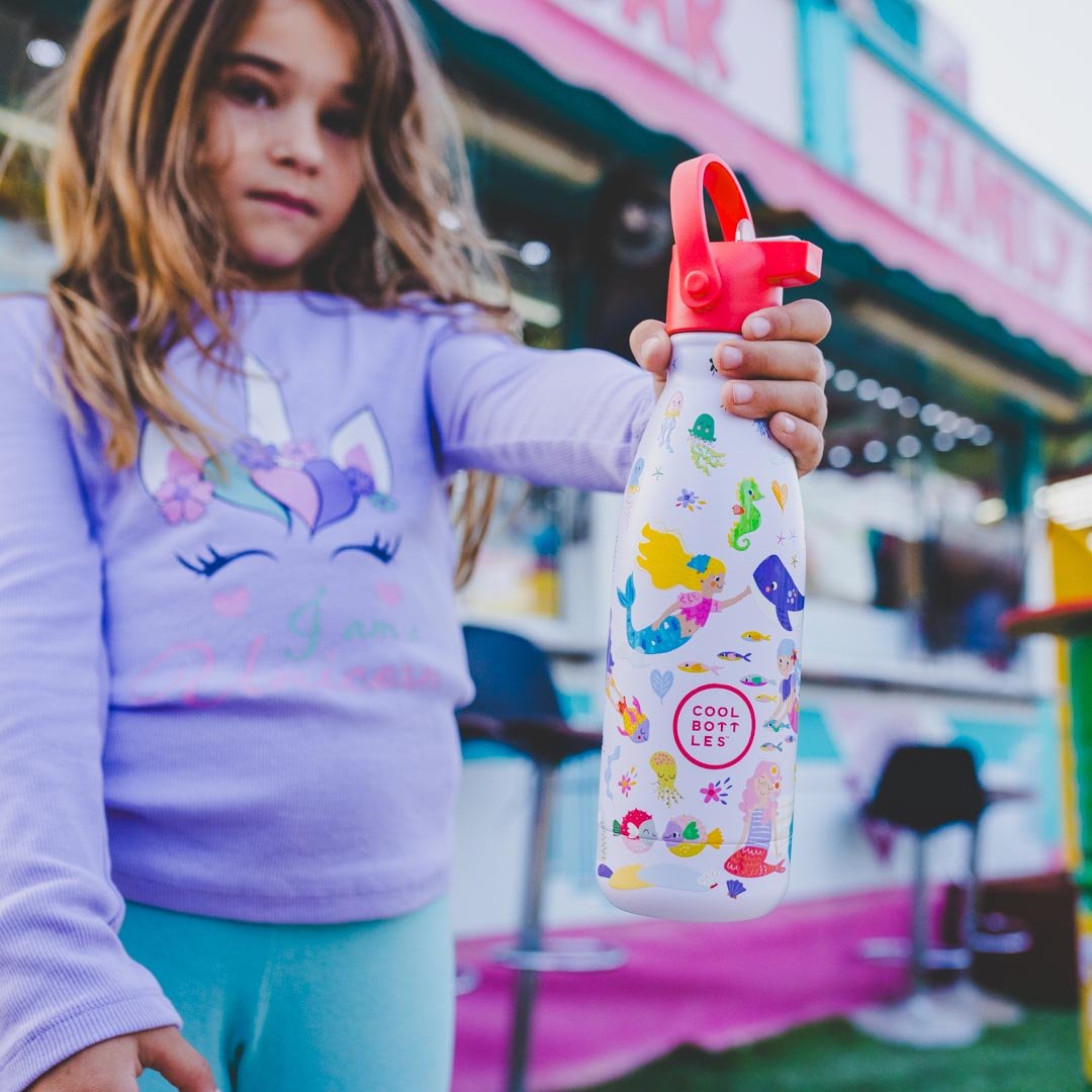 BOTELLA TÉRMICA COOL BOTTLES 350ML ·KIDS SWEET MERMAIDS· - Happy Moments Baby