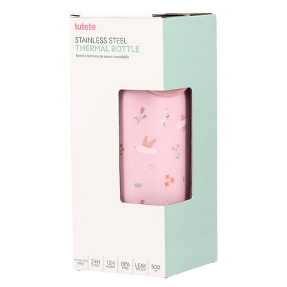 BOTELLA TÉRMICA DE ACERO TUTETE 500ML ·BLOSSOM BIRDS· - Happy Moments Baby