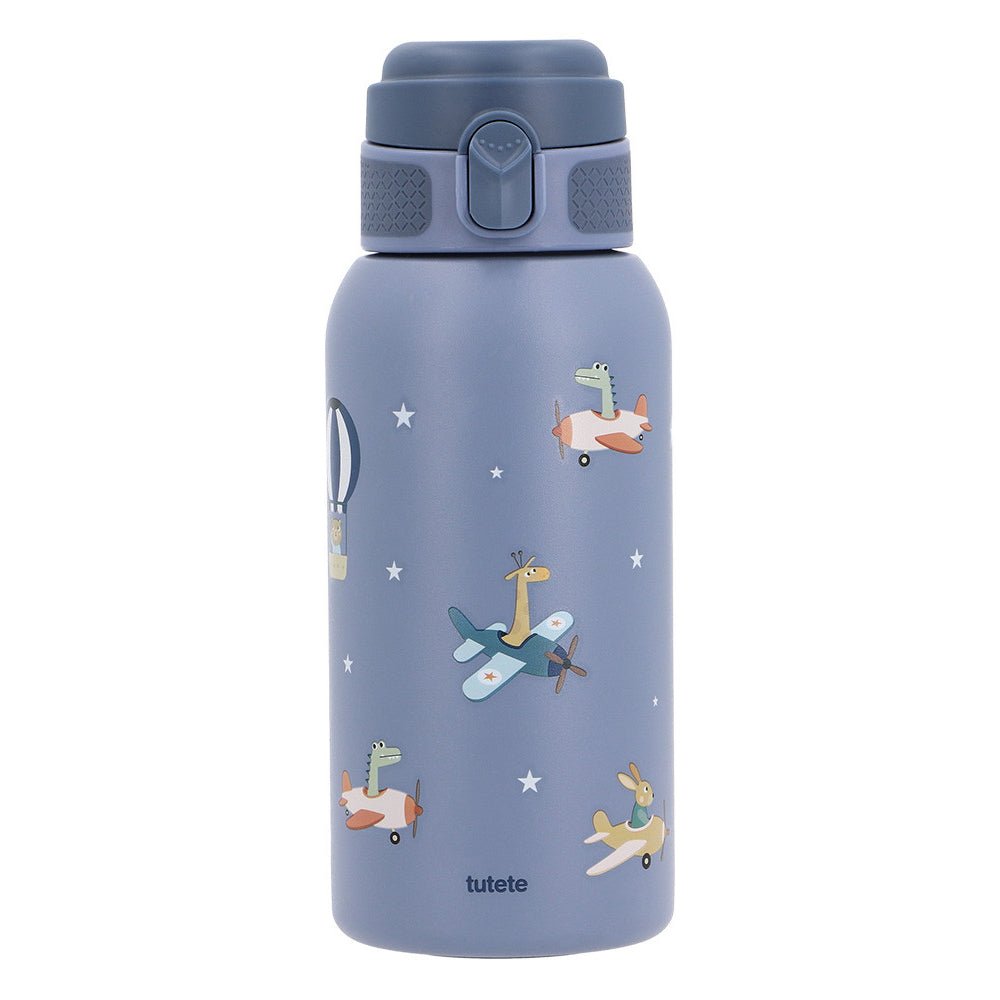 BOTELLA TÉRMICA DE ACERO TUTETE 500ML ·PLANES· - Happy Moments Baby