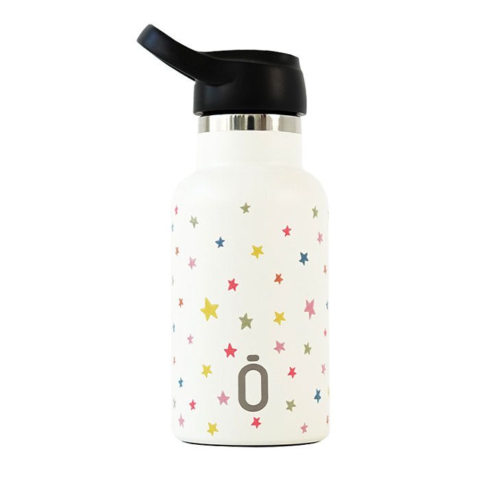 BOTELLA TÉRMICA RUNBOTT ·350ML CONFETI ESTRELLAS NATA· - Happy Moments Baby