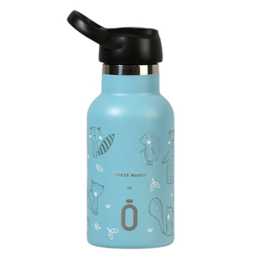 BOTELLA TÉRMICA RUNBOTT ·350ML MARTA MUNTÉ ANIMALES DEL BOSQUE· - Happy Moments Baby